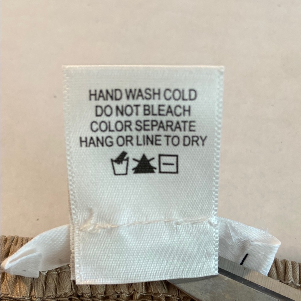 KIRIOUS LOS ANGELES Tan Smocked Puff Sleeve Peasant Cottagecore Crop Blouse 3474 - Picture 9 of 10